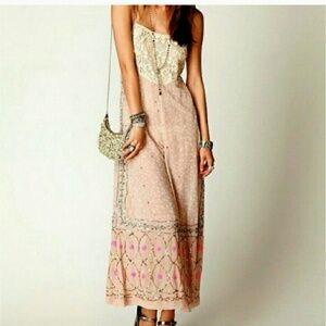 Free People New Romantics Embellished Lace Jumper